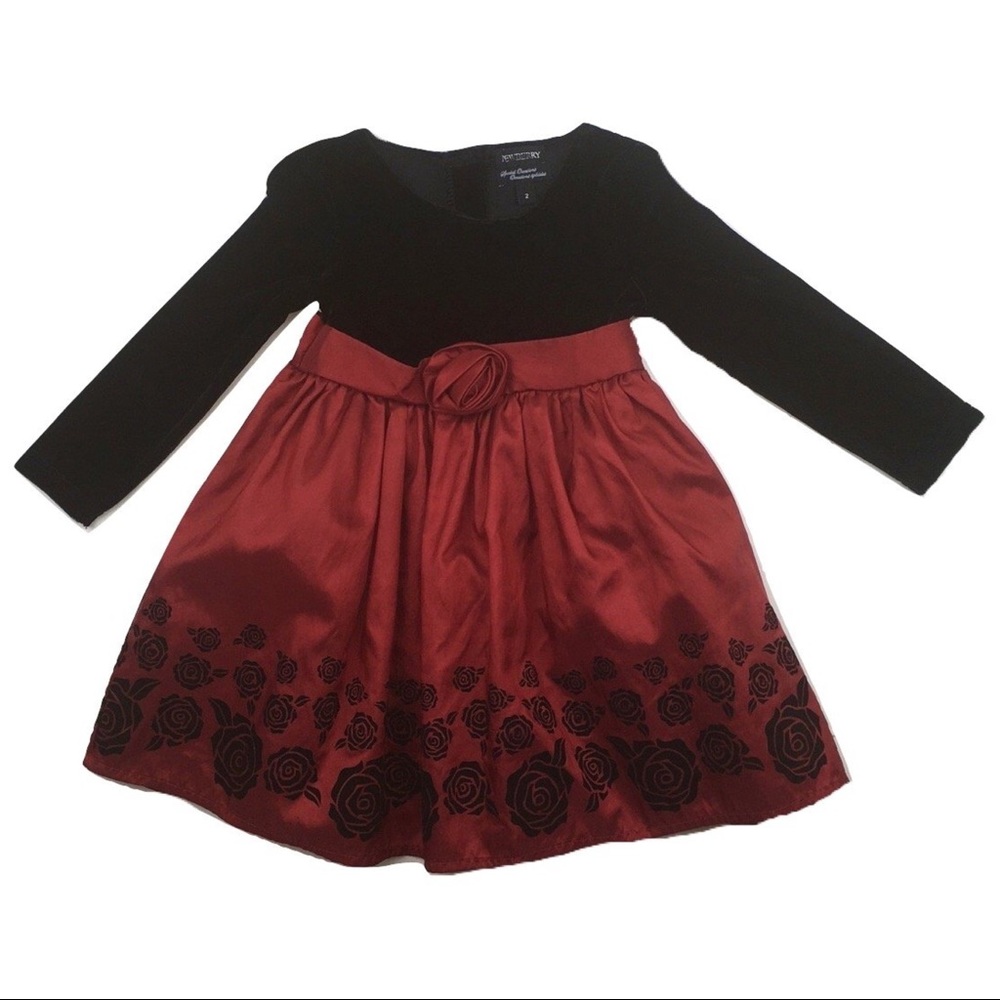 Beautiful Dress in Black and Red, Size 2